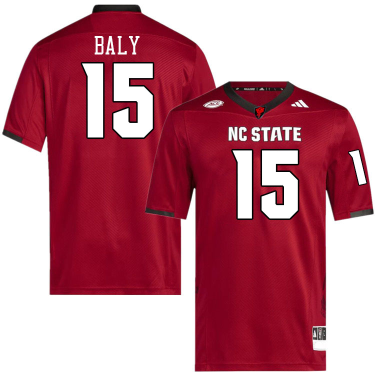 NC State Wolfpack #15 Jivan Baly College Football Jerseys Stitched-Red